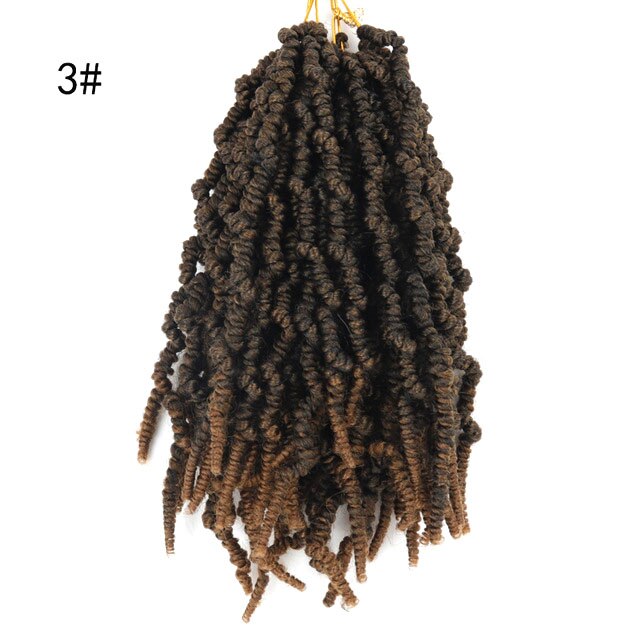 LISI chica pasión Twist pelo Crochet extensiones de trenzado trenzas de ganchillo sintéticas primavera Pelo trenzado para esponjoso: 1B/27HL