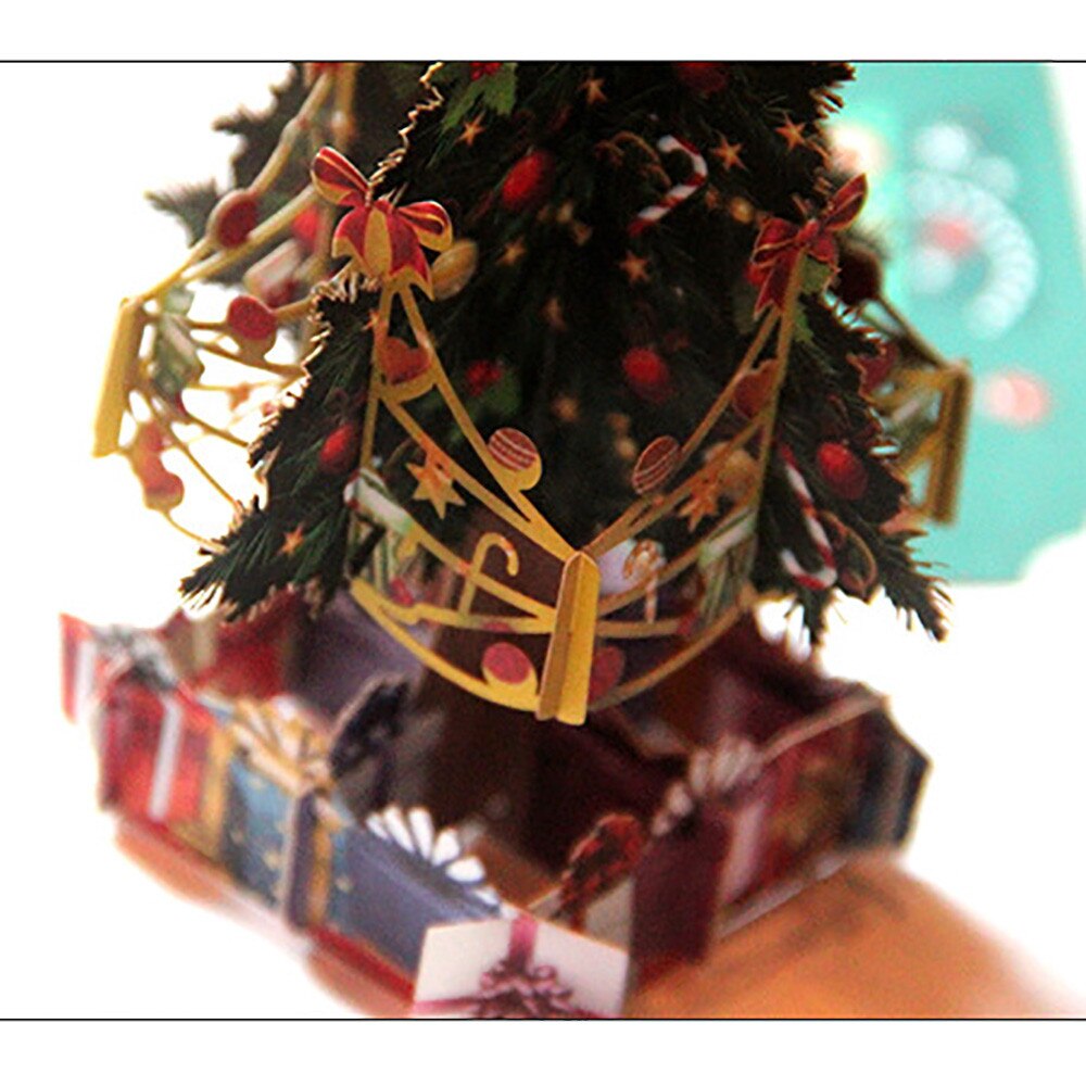 3D Pop Up Card Christmas Trees Merry Christmas Greeting Cards