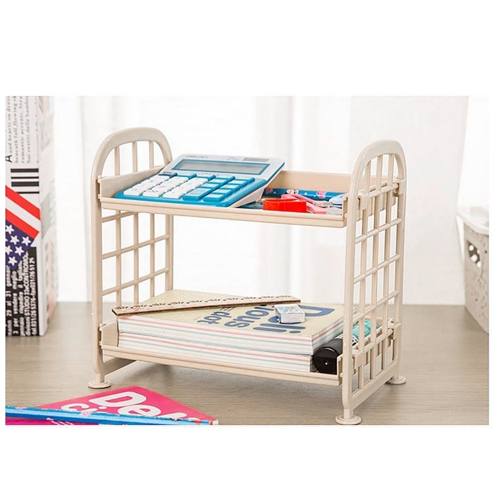 JEYL Storage Shelves,Plastic Small Storage Shelves - 2 Tier Shelf Shelving,Kitchen Shelf Bathroom Organizer