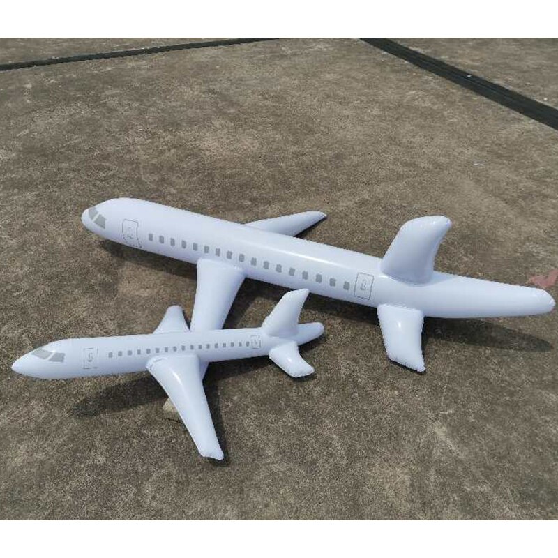 Inflation Model Swimming Pool Toys For Kids Outdoor Indoor 1/2/3 M Airplane Inflation Toy White Decorative Plane