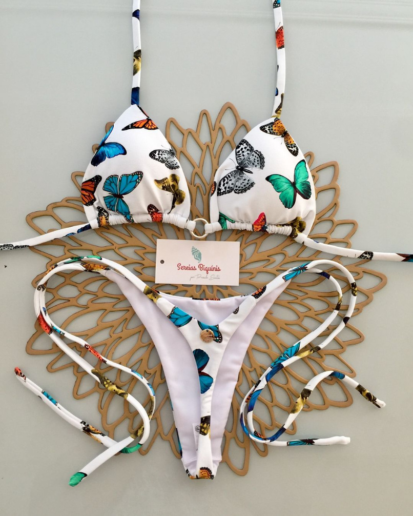 Maillot de bain brésilien sexy pour femmes, bikini de plage, ,: L / Beige