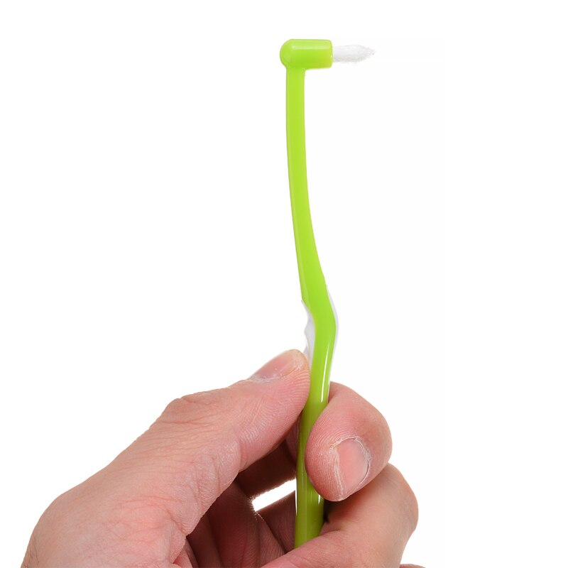 2pcs Tufted End Teeth Interdental Brush Dental Floss Small Head Soft Hair Interspace Toothbrushes Orthodontic Clean Tool