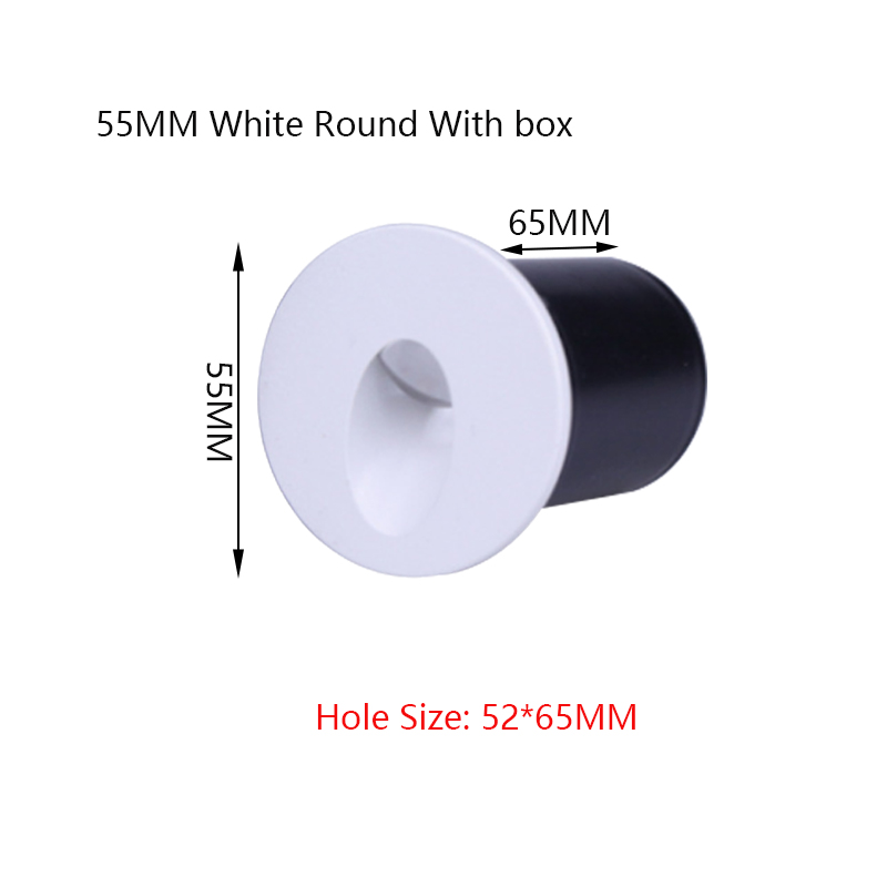 1W 3W Wall Light LED Recessed Stair Light Aluminum indoor decoration Steps Lights Ladder Stairway Night light Corridor Wall Lamp: <2700K / 0-5W / Red