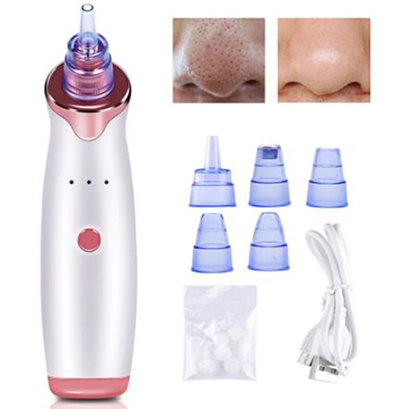 Face Deep Cleaner Blackhead Remover Vacuum Extractor Therapy Machine Vacuum Suction Facial Beauty Cleaning Skin Care Tool