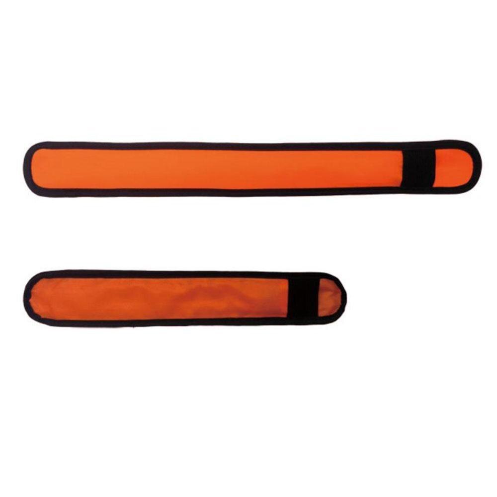 Adjustable LED Flashing Wrist Band Bracelet Arm Belt Neon Glow Glowing Dance Luminous Light Party Decor Bangle Party Up V1X6: orange / S