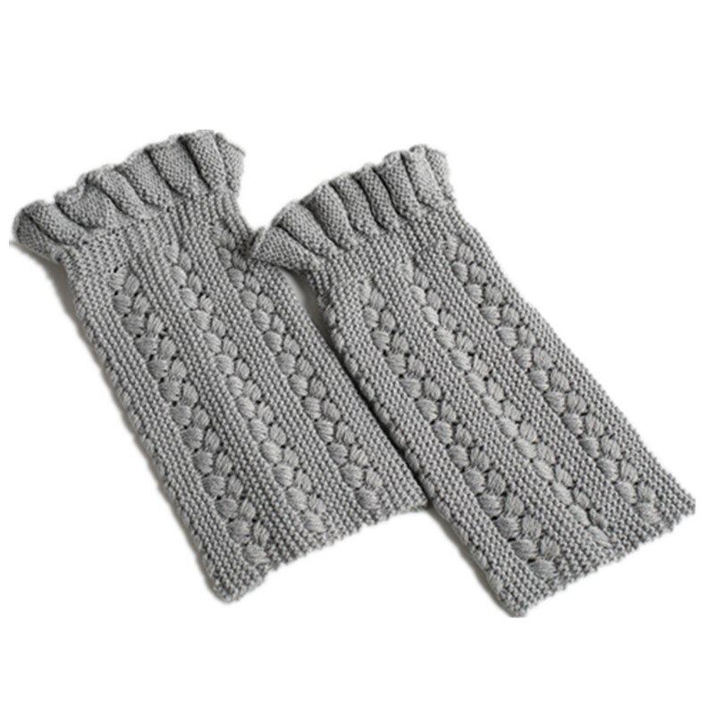 Women Knit Leg Warmers Ladies Bud Boot Cuffs Boots socks Boot Cuffs Gaiters Toppers Beenwarmers Warm Legwarmers: light Grey