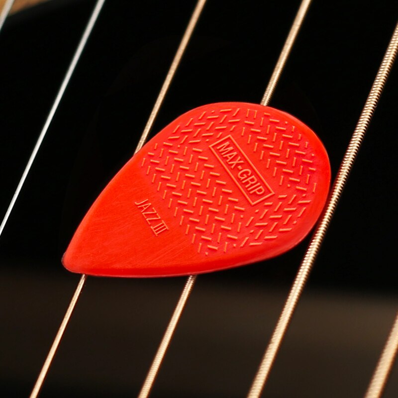 Dunlop Guitar Picks Nylon Max Grip Jazz III Carbon Fiber Flatpick Guitar Pick Stiffo Plectrum Mediator Gauge 1.38mm Guitar Picks