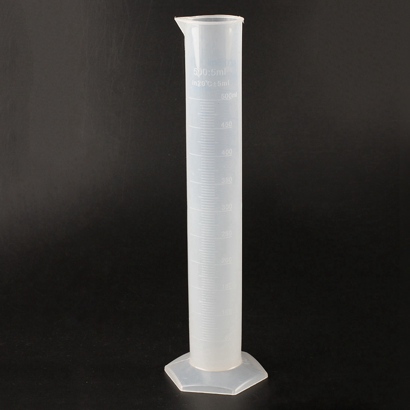 10 25 50 100, 250 de 500ml cilindro graduado para medir los estudiantes laboratorio DIY 6 uds