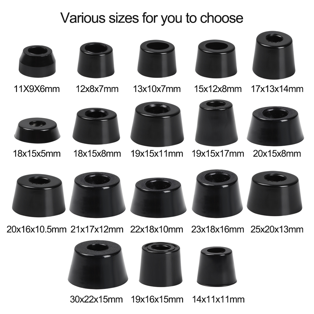 10 Stuks Speaker Kast Meubels Stoel Tafel Doos Conische Rubber Voet Pad Rvs Stand Schokdemper Stroefheid