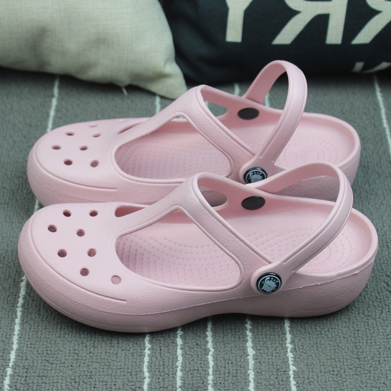 Sommer Frauen Maultiere Clogs Strand Atmungs Mary Janes Süße Hausschuhe frau Sandalen Gelee Schuhe Nette Garten Schuhe Clog Für frau