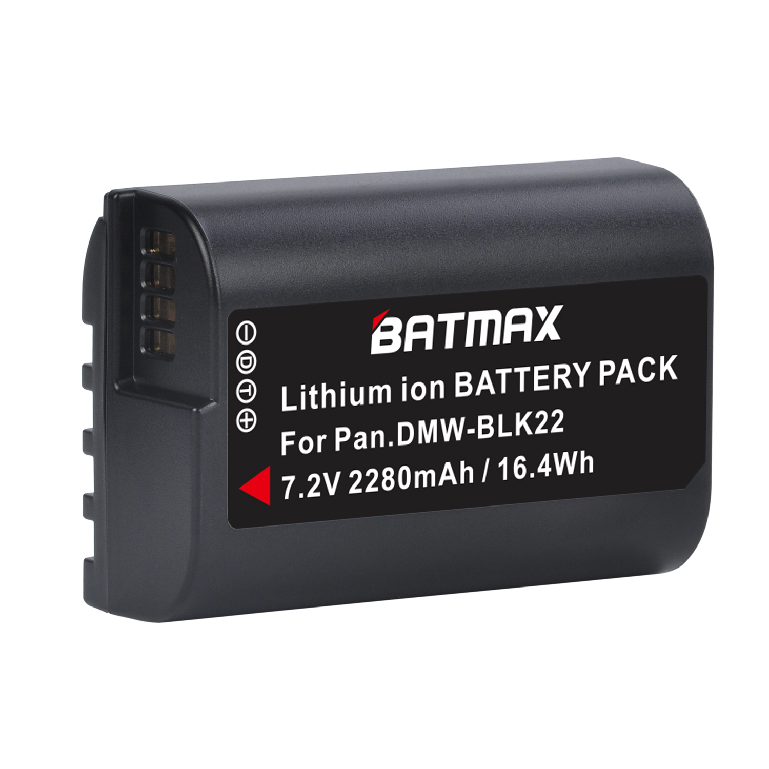 Batmax-batería recargable para cámara Panasonic LUMIX DMW-BLK22 GH5, 7,2 V, 2280mAh, DC-S5, BLK22