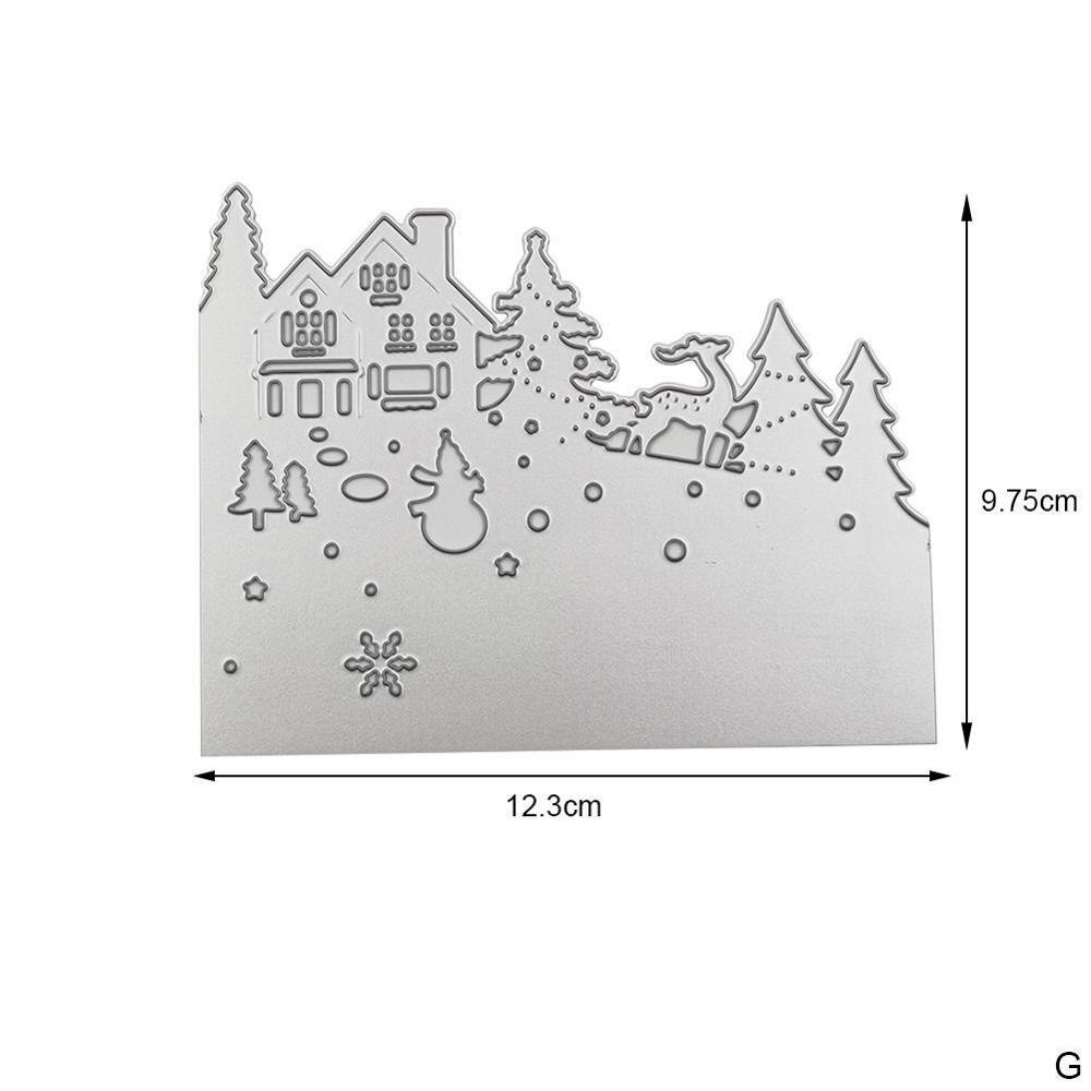 Metalen snijmallen voor doe-het-zelf stempels scrapbooking fotoalbum reliëfdrukpapier trouwkaarten maken decoratieve knutsels feest: G