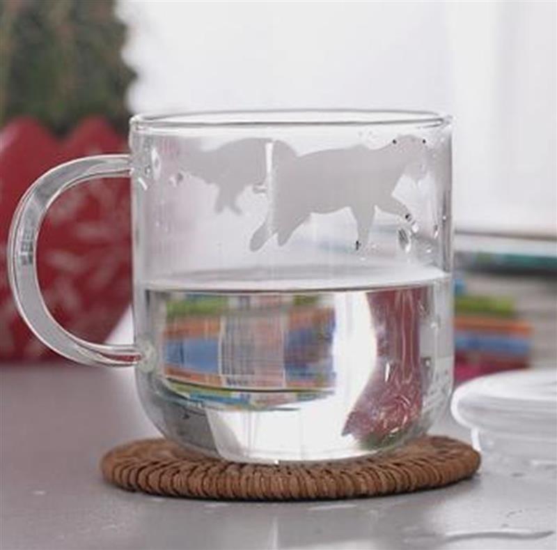 Wärme Beständig Glas Kaffee Becher Gedruckt Polar- Bär Pinguin Glas Wasser Tasse Glas Tee Becher Saft Glas Für Zu Hause Trinken utensilien
