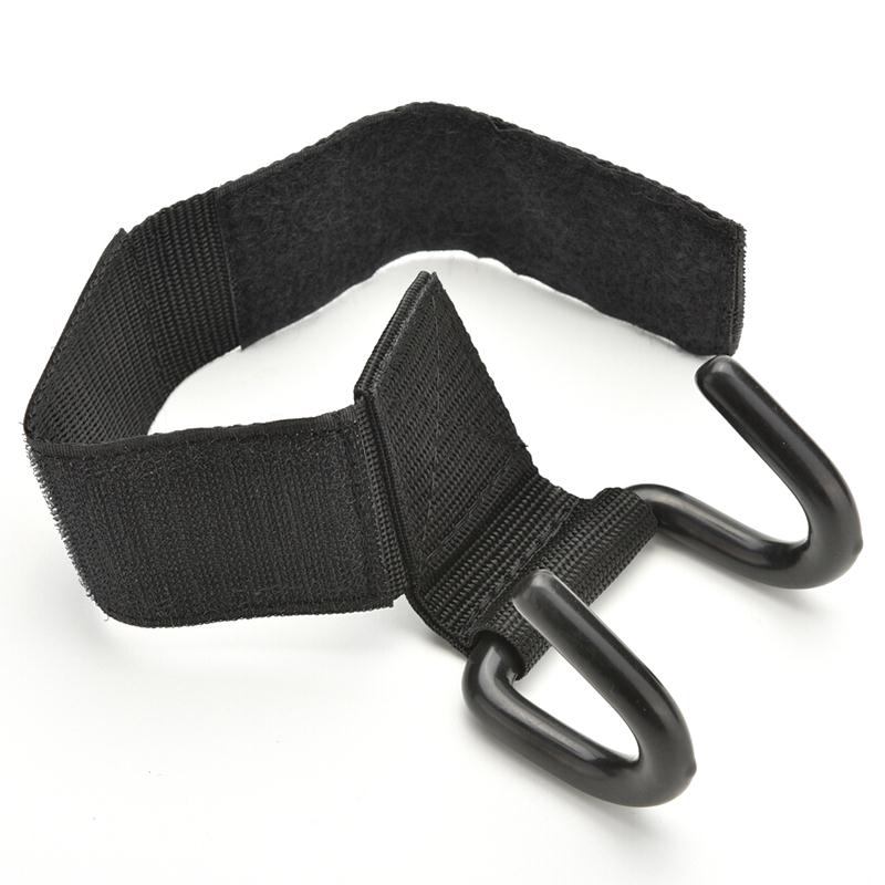 1pc - stilar styrkelyft träning gym krok grepp remmar svarta handskar handledsstöd lyft remmar