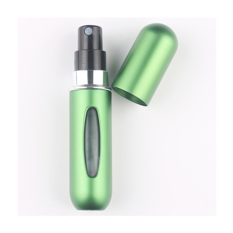 5ml Portable Mini Aluminum Refillable Perfume Bottle With Spray Empty Cosmetic Containers With Atomizer For Traveler