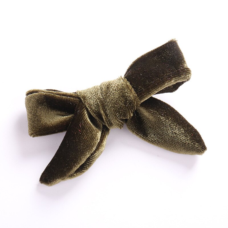 Haaraccessoires Kids Fluwelen Haarelastiekjes Voor Meisjes Solid Knoop Haarspeldjes Baby Mini Haarspelden Handgemaakte Haarspeldjes Hoofddeksels