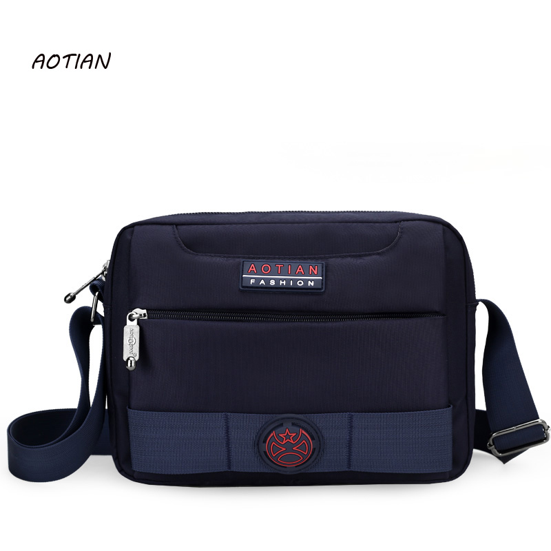 AOTIAN, , bolsos de mensajero para hombres, mochilas escolares de Nylon, bolso cruzado de oxford para viajes, bolsas de negocios