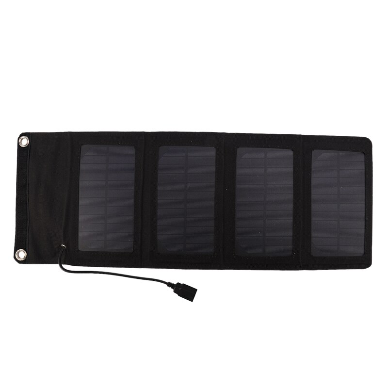 Foldable 8W USB Solar Panel Portable Folding Waterproof Solar Panel Charger Mobile Power Battery Charger,with 8Inch Fan