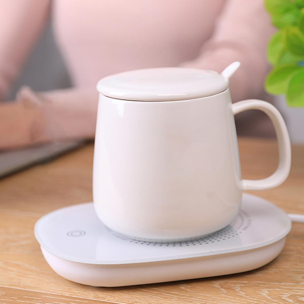 Heating Cup Mat USB Powered Thermostatic Gravity Sensor Coaster Warmer Heating Cup Holder Mat Mug Heater Coffee Mug Cup Warmer