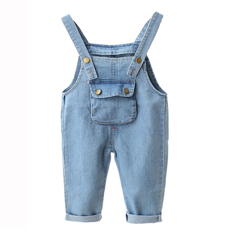 Salopette en jean pour bébé fille, pantalon décontracté, combinaison pour enfant en bas âge
