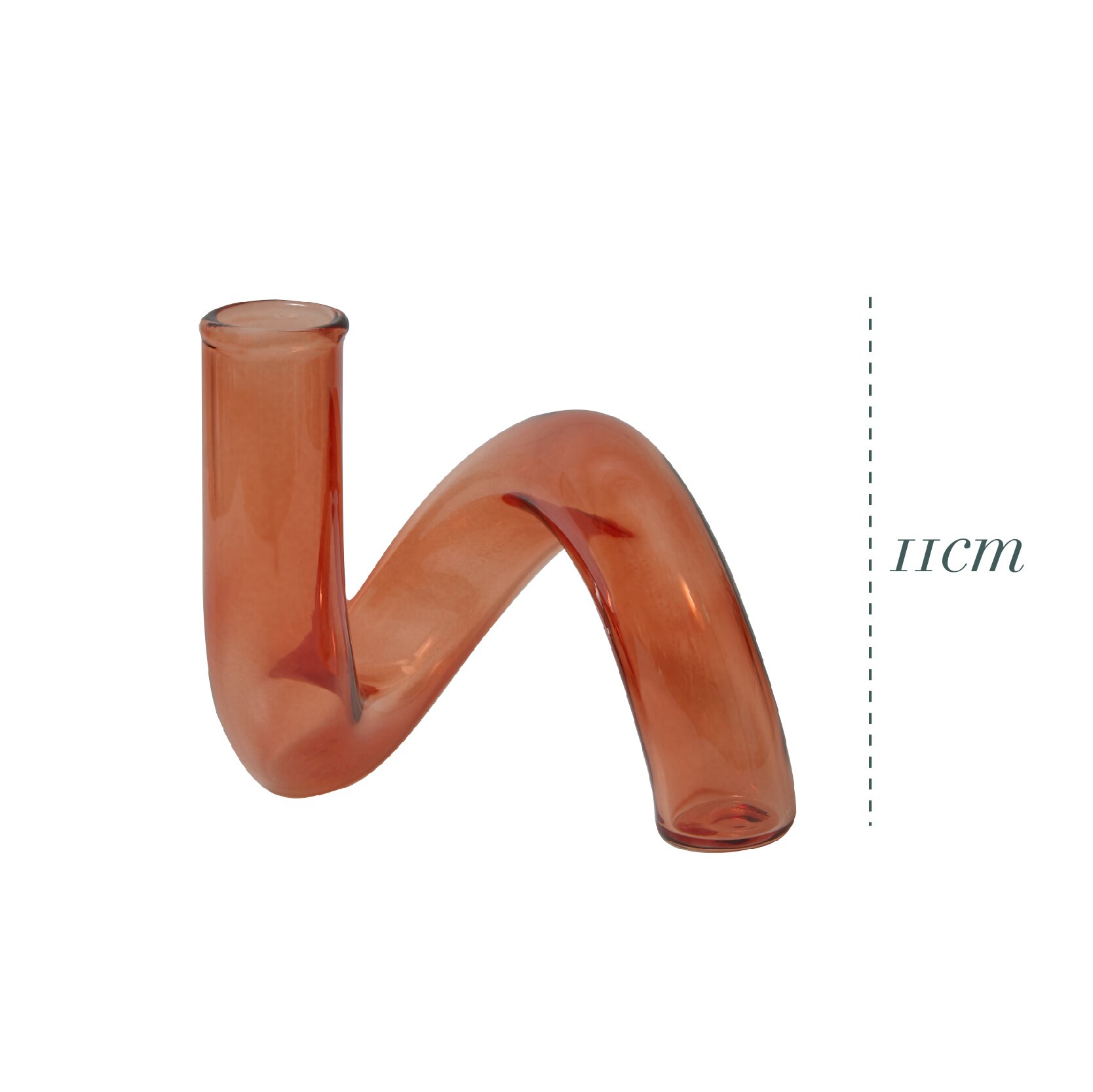 Glass Candle Stick Holders Taper Candles Holder for Candlestick Dinner Candles Party and Wedding Centerpieces Table Decoration: Brown twist vase