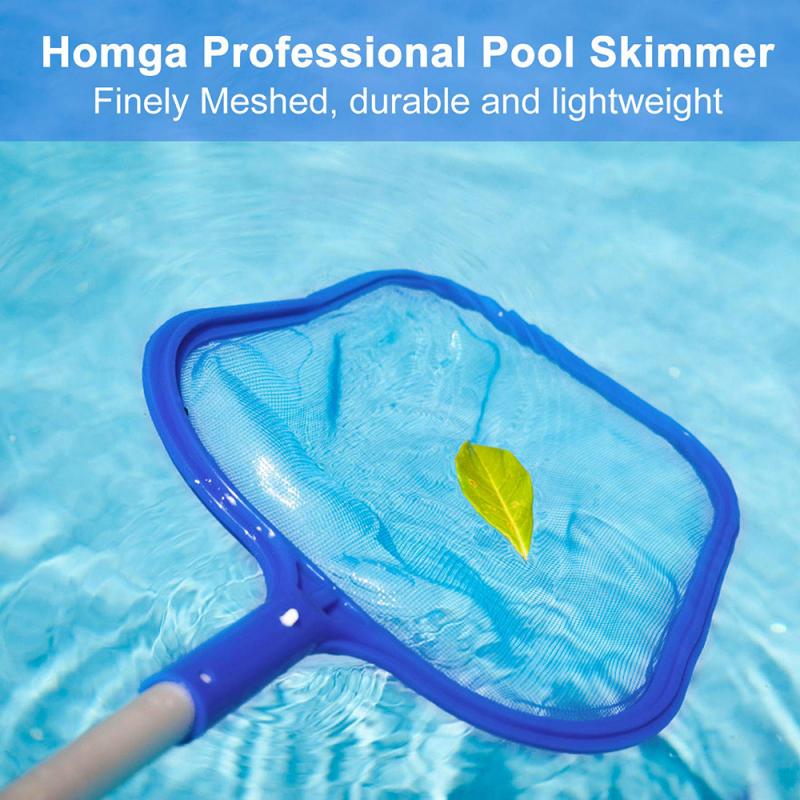 Udendørs badekar tilbehør poolrens finmasket pool net rive pool skimmer swimmingpool blad pool rengøringsværktøj tilbehør