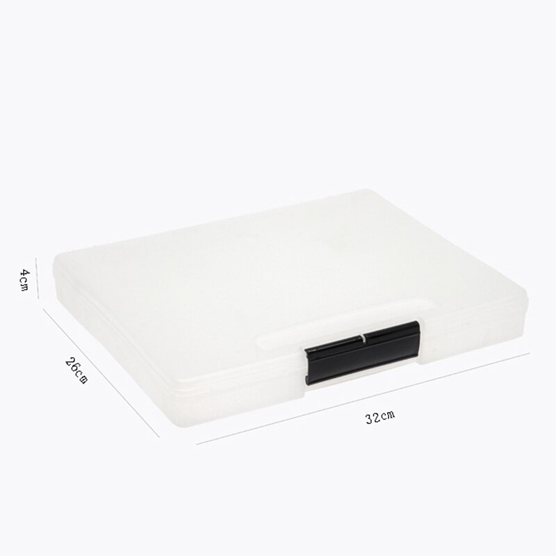 A4 Storage Box Portable Filing Products Plastic Document Paper Filing Case File School Office Supplies