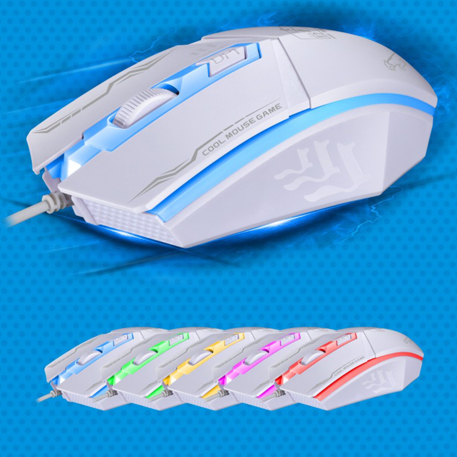 Wired USB Optical Glowing Gaming Mouse Computer Home Office Universal Mouse Computer Suitable for all kinds of PC-side games