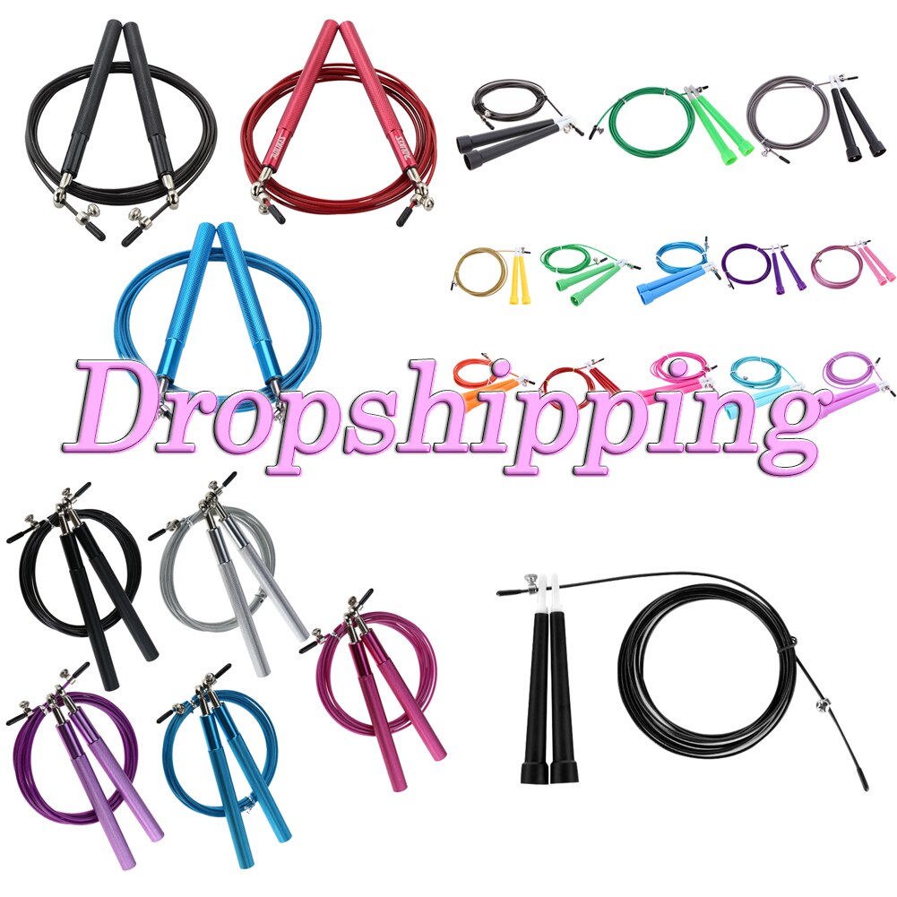 3m Jump Skipping Ropes Adjustable Skip Rope Steel Wire Fitness Exercise Skipping Jump Rope Sports Exercises Speed Jump Rope