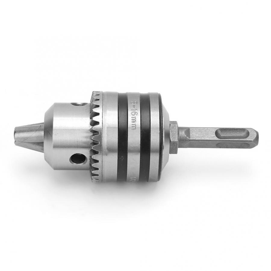 3.0-16mm Range 1/2-20UNF Drill Chuck Adapter Kit Key Type Drill Chuck with Square Shank Adapter