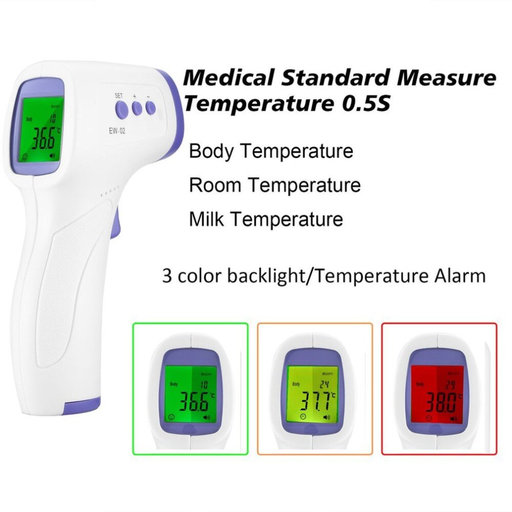 Non-Contact Digitale Thermometer Ir Infrarood Voorhoofd Thermometers Termometro Infravermelh Meting Gereedschap Lcd Backlight
