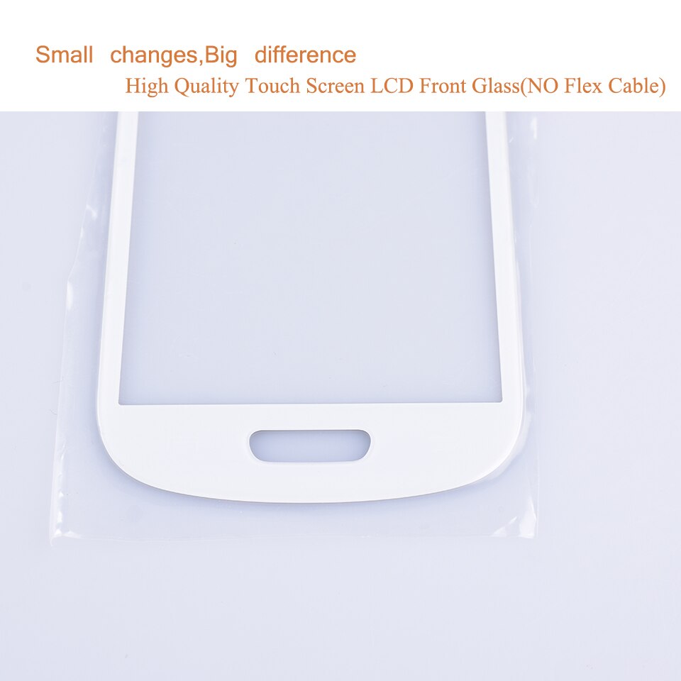 Voor samsung galaxy s iii mini  s3 mini  i8190 touchscreen front glas paneel touchscreen lcd buitenlens gt -i8190 gt-i8190n 4.0 "