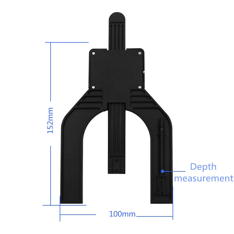 Electronic digital display woodworking table saw height / depth ruler Magnetic Self Standing Aperture 80mm Hand Routers