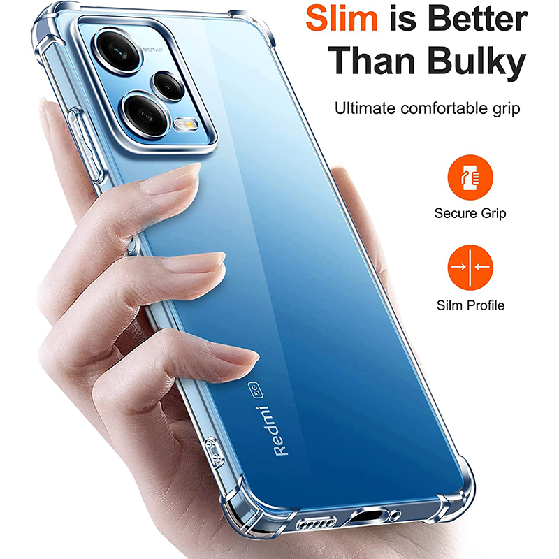 Coque arrière transparente Ultra fine en Silicone, souple et antichoc, pour Xiaomi POCO X5 X4 X3 X2 F5 F4 F3 F2 M5 M4 M3 M2 Pro GT
