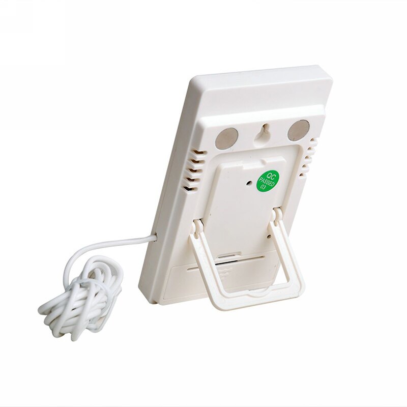 Digital Thermometer Hygrometer Indoor Outdoor Temperature Humidity Meter C/F LCD Display Sensor Probe Weather Station