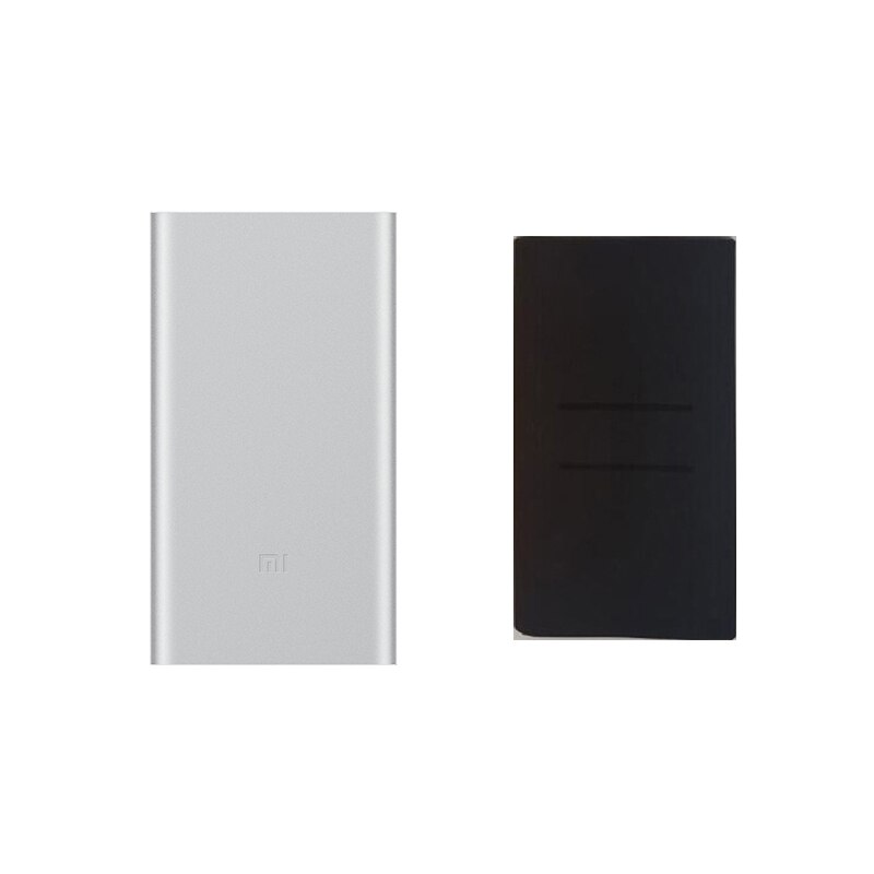 Xiaomi Mi batterie d'alimentation 2s 10000 mAh Redmi batterie d'alimentation double Port USB Charge rapide Powerbank chargeur de batterie externe Ultra-mince: Silver Add Black