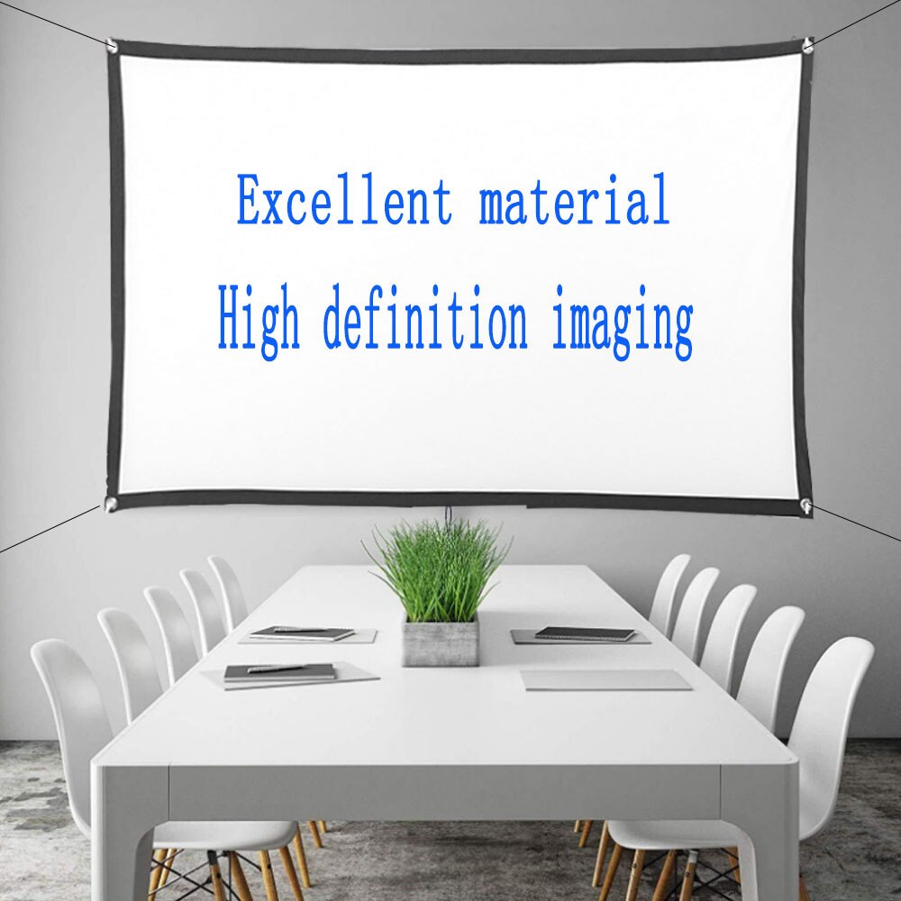 6:9 Foldable Portable Projector 72inch Projection Screen Cloth Outdoor Home Projector Movies Screen