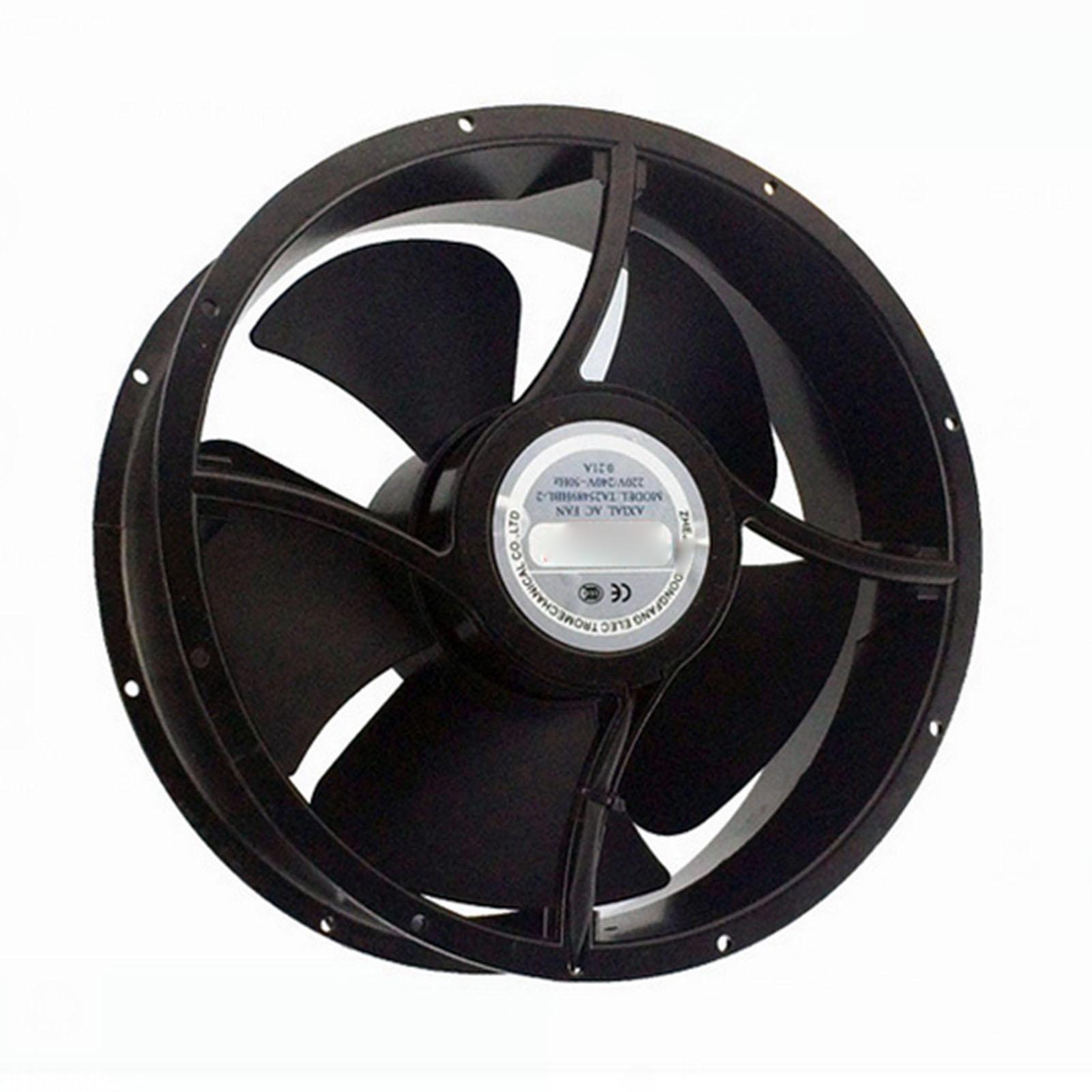 220V AC 254x89mm Round Axial Radiator Fan 860CFM 2600RPM Ball Bearing High Speed