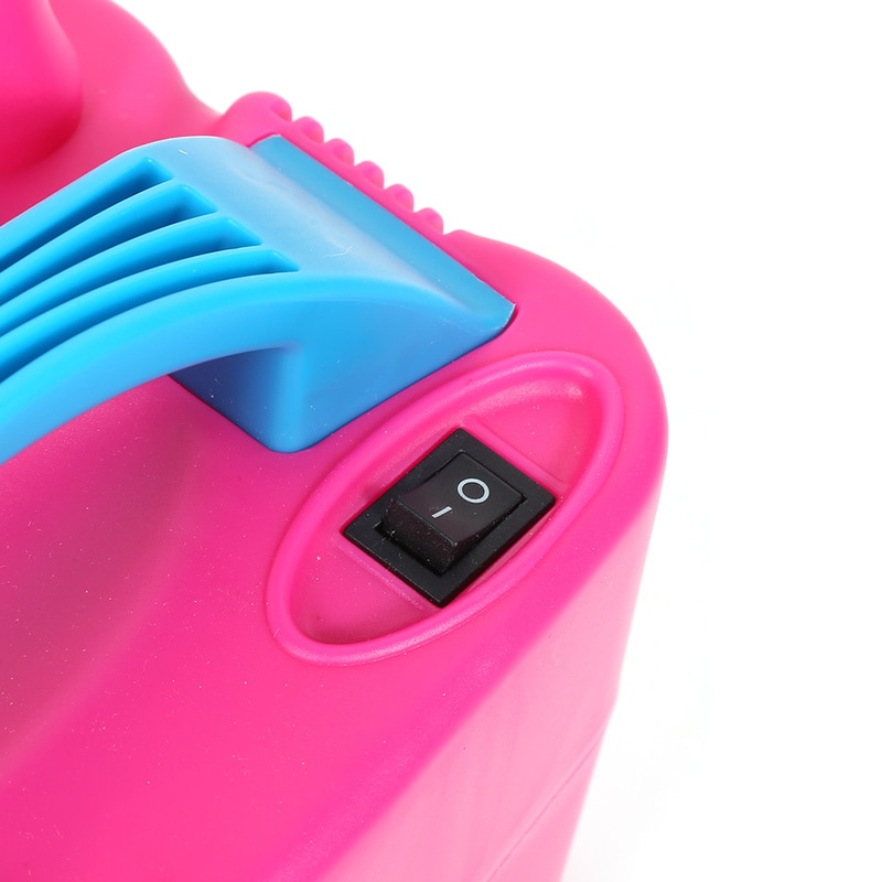 Electric Air Inflator Portable Air Compressor Pump Automatic Strong Double Holes Balloons Pump Machine EU US Plug Party Supplies