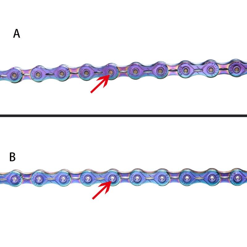 Rainbow Colorful 11 Speed Bicycle Chain Half Full Hollow Mountain Road Bike Part J6PF