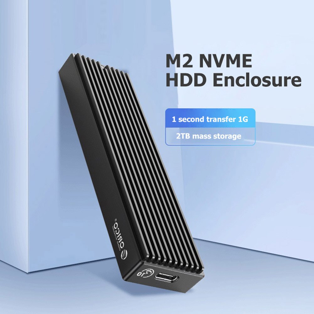 Orico Lsdt M.2 Nvme Ssd Behuizing 10Gbps/5Gbps Aluminium M.2 Nvme Ssd Behuizing USB3.2 GEN2 X2 Type-C Voor M.2 Hdd Tot 2Tb C