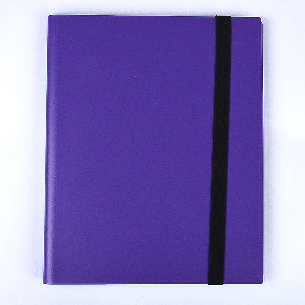 Raccoglitore per carte 9 tasche 360 tasche album di carte collezionabili per carte standard Cartella di raccolta di carte con caricamento laterale per carte da gioco PTCG: Otto