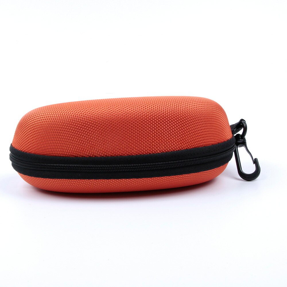 Portable Zipper Eye Glasses Clam Shell Sunglasses Hard Case Protector Box: 1