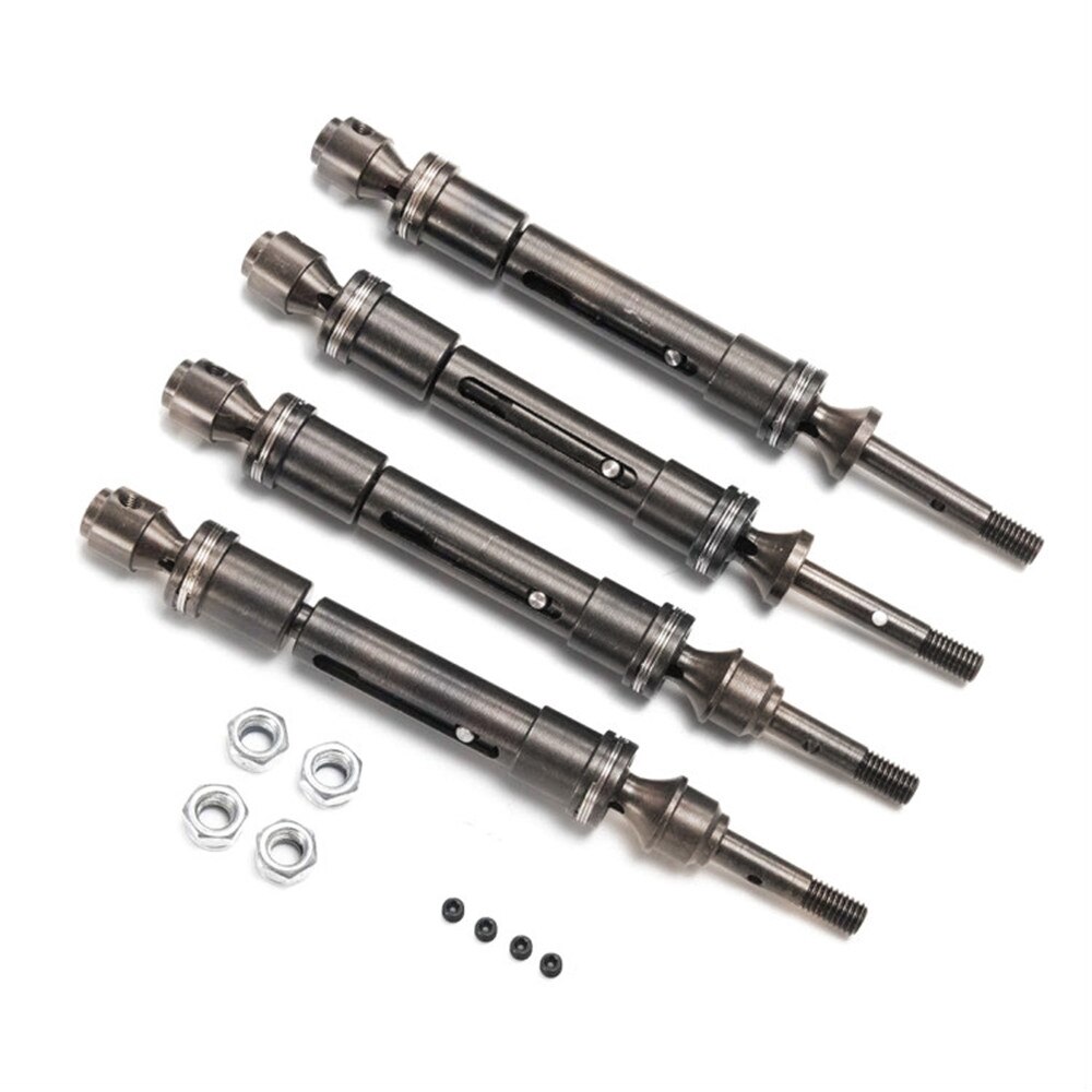 Cvd Staal Voor & Achter Aandrijfas Vergadering Heavy Duty Voor 1/10 Traxxas Slash 4X4, Slash, rustler Vxl, Stampede 4X4 Vxl Auto