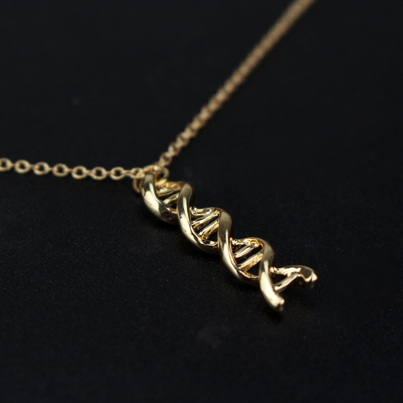 Chemische Moleculen Ketting DNA Biochemie Moleculaire helix Hanger Kettingen Voor Vrouwen Biologie Science Sieraden Leraar