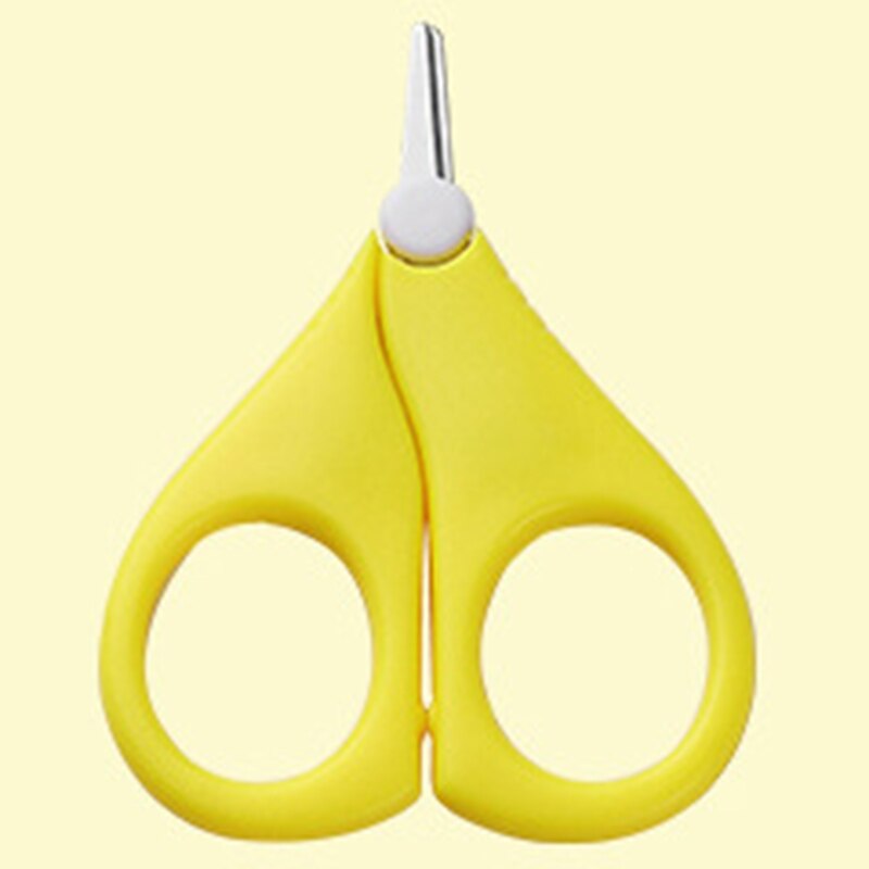 Veiligheid Nagelknipper Schaar Snijder Voor Pasgeboren Baby Handig Dagelijks Baby Nail Shell Shear Manicure Tool Baby Nagelschaartje: Yellow