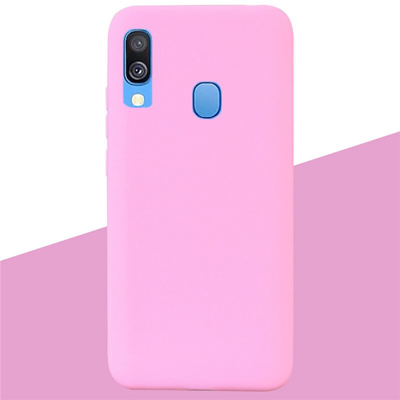 For Samsung A40 Case Silicone Cover Soft TPU Phone Case For Samsung Galaxy A40 A 40 A405 SM-A405F A405F Silicon Case Coque Funda: 4 Dark Pink