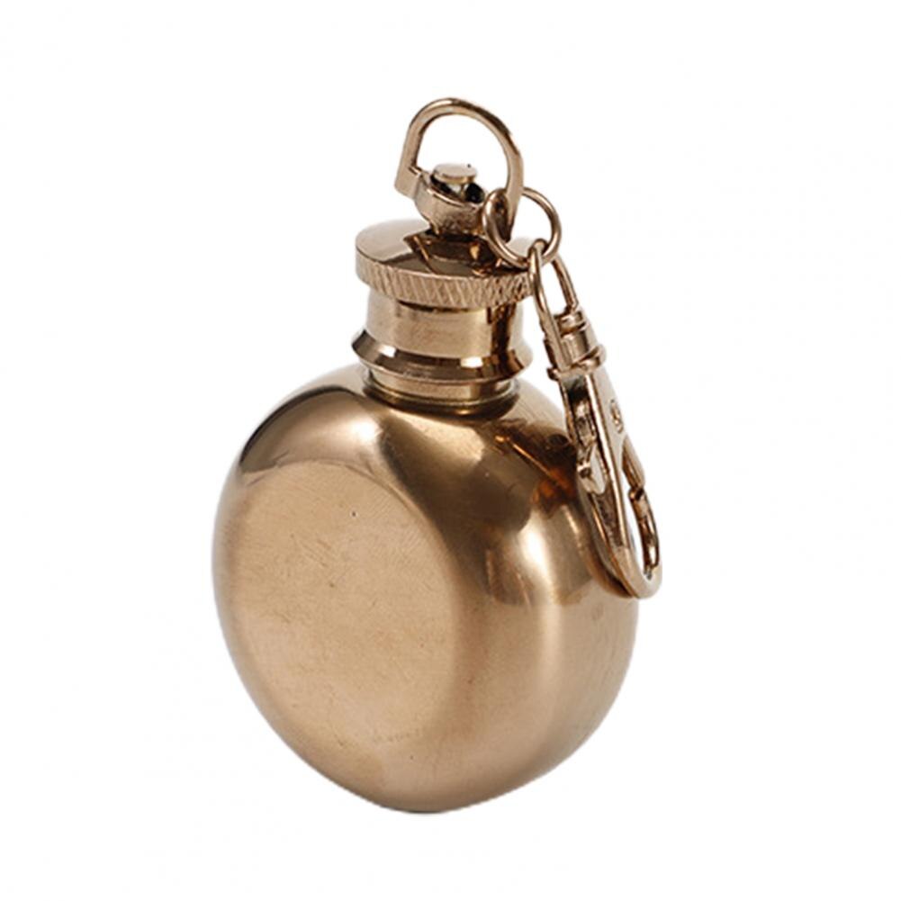 Small Alcohol Flask Convenient Eco-friendly Anti Reusable Drinking Hip Flask: Antique Brass