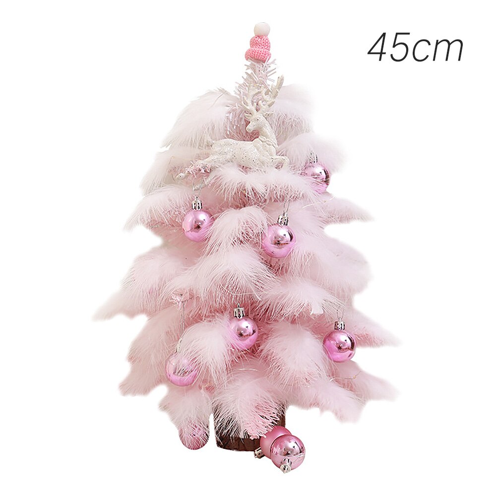 45/60cm Mini Pink Christmas Tree Beautiful Christmas Tree Year Xmas Home Office Mall Hotel Garden Cabinet Decoration: 45cm