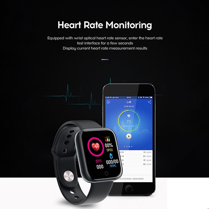 Smart ur kvinder mænd smartwatch til android ios elektronik smart ur fitness tracker silikone rem smart ur timer